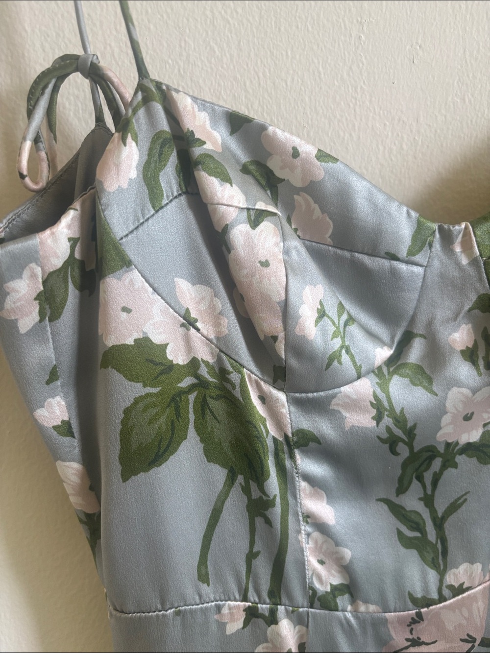 Reformation tarragon print silk Midi Dress - Picture 3 of 10